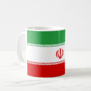 Iran (iranier) flagga kaffemugg