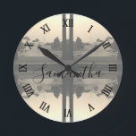 Iran Isfahan chehel sotun palace 1970 Rund Klocka<br><div class="desc">Iran Isfahan chehel sotun palace 1970</div>