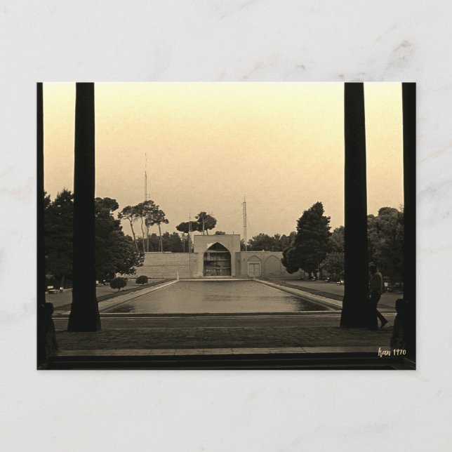 Iran Isfahan chehel sotun palats 1970 Vykort (Framsida)