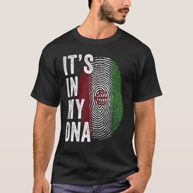 Iran It's In My DNA Cute Iranian Fingerprint Iran  T Shirt (Framsida)