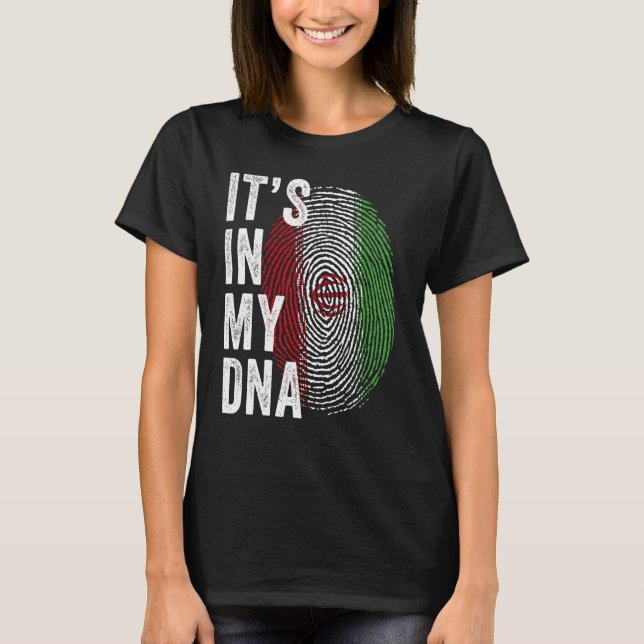Iran It's In My DNA Cute Iranian Fingerprint Iran  T Shirt (Framsida)
