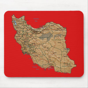 Iran karta Mousepad Musmatta
