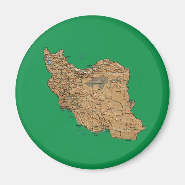 Iran Kartmagnet Magnet (Framsidan)