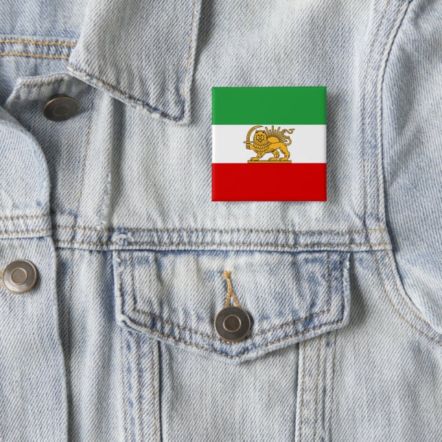 IRAN Lejon och Sol Iran Flagga Pin Badge Knapp (In Situ)
