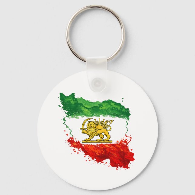 Iran Lejon & Sol Nyckelring | Persiska Shir o Khor (Framsida)