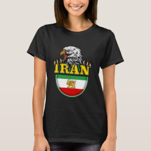 Iran Lejona Sol Flagga, Iran, persiska, Flagga Ira T Shirt