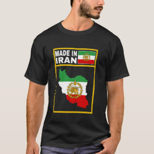 Iran Lejona Sol Flagga,Iran,Persiska,Iran karta,Fl T Shirt