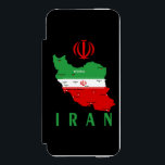 Iran Map with Flag and Emblem<br><div class="desc">Iran Political Map with capital Tehran,  national borders,  most important cities,  rivers and lakes. The Iranian Flag Colors are superposed on the Map Silhouette. Vector Illustration by BluedarkArt TheChameleonArt</div>