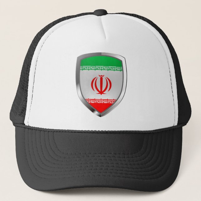 Iran Metallic Emblem Truckerkeps (Framsida)