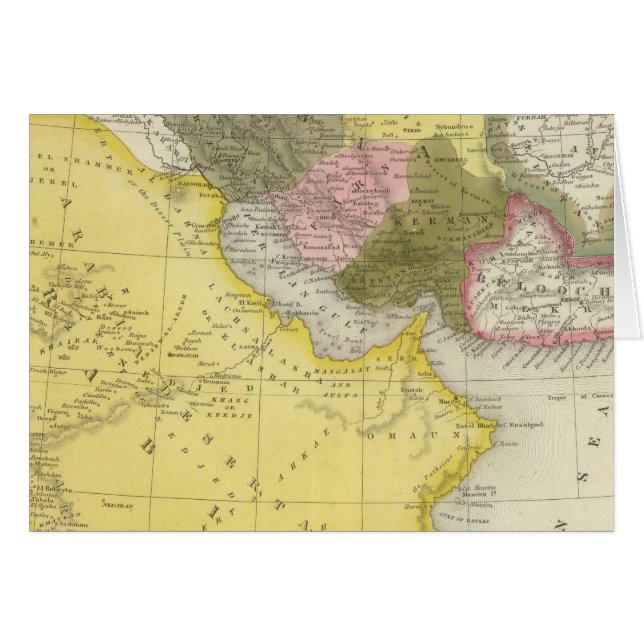 Iran och Saudiarabien Hälsningskort (Framsidan Horizontal)