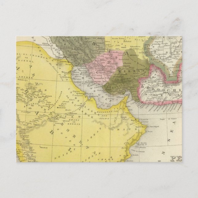 Iran och Saudiarabien Vykort (Framsida)
