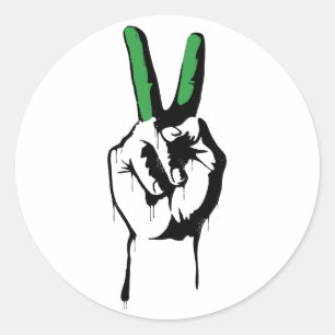 Iran Peace Stickers Runt Klistermärke