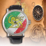 Iran, persiska flagga med Lejon, Shah of Iran Watc Armbandsur<br><div class="desc">Se: Patriotic Persian Flagga,  Shah of Iran (1964-1980) med sol och lejona</div>