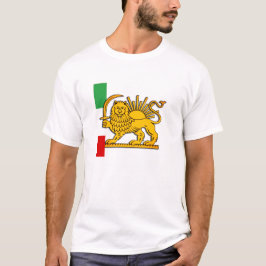 Iran, persiska Lejona & flagga, Shah of Iran T Shirt
