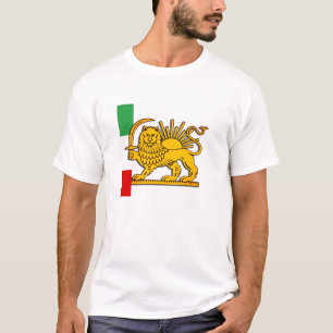Iran, persiska Lejona & flagga, Shah of Iran T Shirt