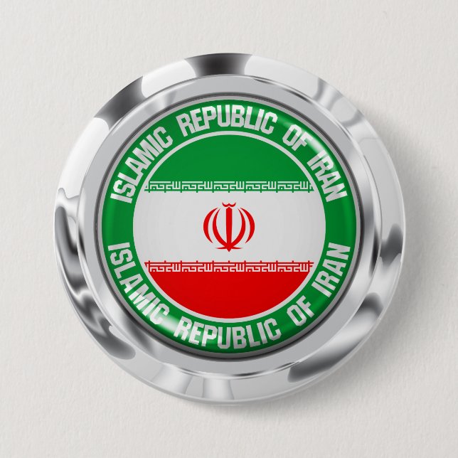 Iran rundaEmblem Knapp (Framsida)