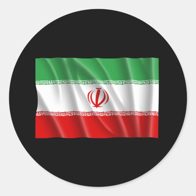 IRAN RUNT KLISTERMÄRKE (Framsida)