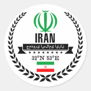 Iran Runt Klistermärke