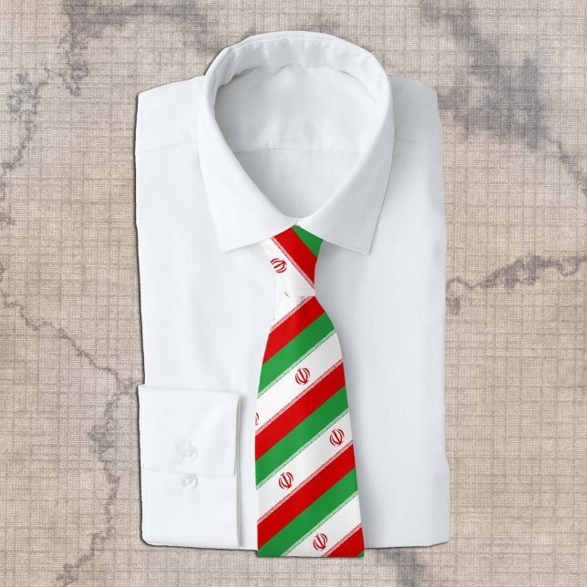 Iran Ties, mode, Irans Flagga, affärsverksamhet Slips (Skapare uppladdad)