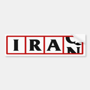 Iran till Irak Bildekal