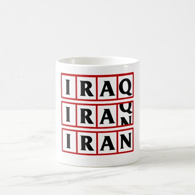 Iran till Irak Kaffemugg (Center)