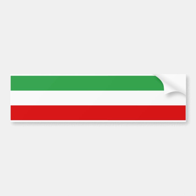 Iran Tricolor rand Bildekal (Framsidan)