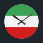 Iran Tricolor Rund Klocka<br><div class="desc">Iran Tricolor Round Clock</div>