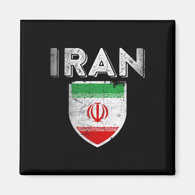 Iran Tröja Iransk Jersey Persiska Flagga Tröja Fot Magnet (Framsidan)
