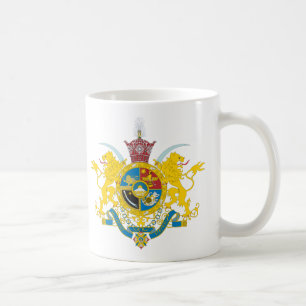 Iran vapensköld (Pahlavi dynasti 1925-1979) Kaffemugg