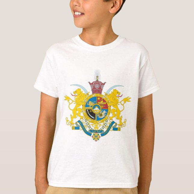 Iran vapensköld (Pahlavi dynasti 1925-1979) Tee (Framsida)