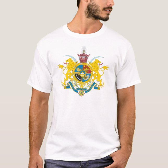 Iran vapensköld (Pahlavi dynasti 1925-1979) Tee Shirt (Framsida)