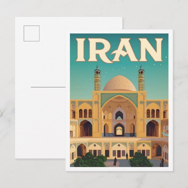 Iran Vintage Resor  Vykort (Fram/baksida)