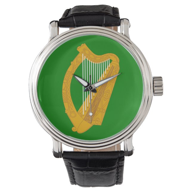 Irand grönt hart flagga irish armbandsur (Framsida)