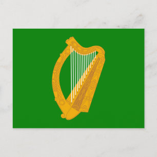Irand grönt hart flagga irish vykort