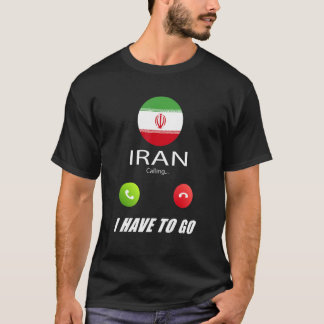 Iranflagg Souvenir Iran Ringer Ringer T Shirt