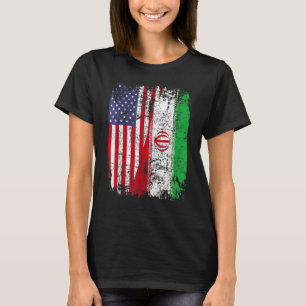 IRANIAN ROOTS Halamerikanska Flagga IRAN FLAGGA T Shirt