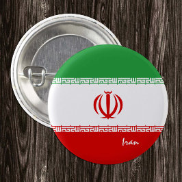 Iranknapp, patriotisk iransk Flagga mode Knapp