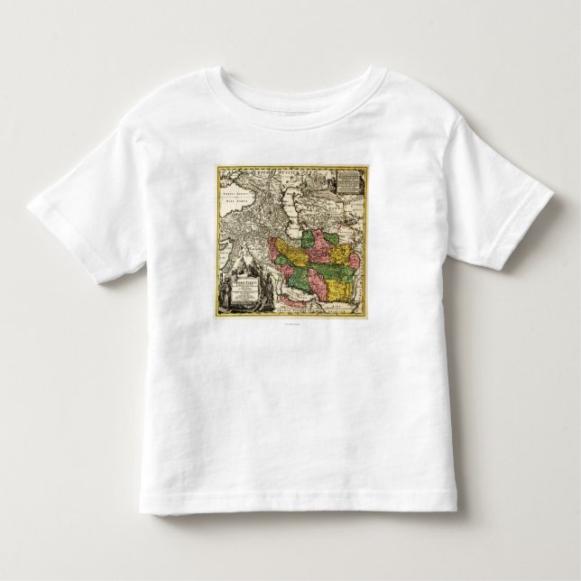 IranPanoramic MapIran T-shirt (Framsida)