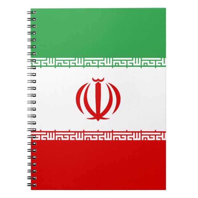Irans flagga anteckningsbok (Framsidan)