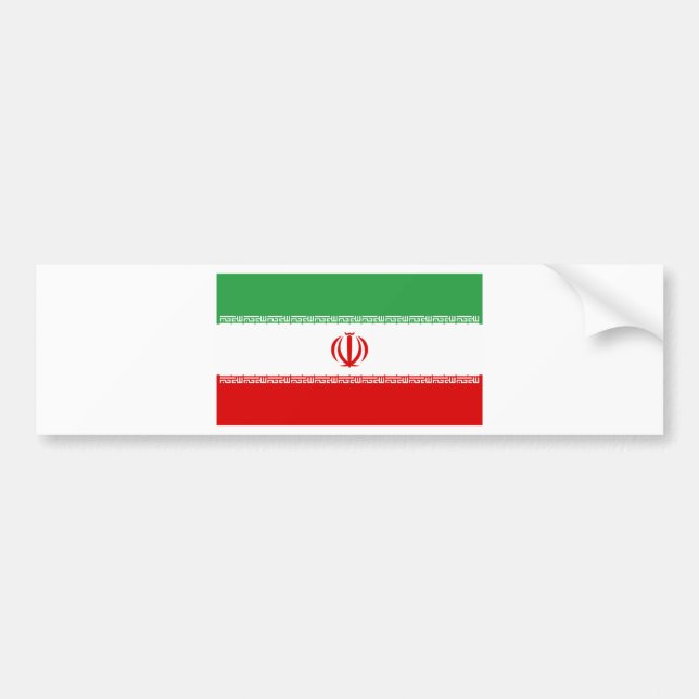 Irans flagga bildekal (Framsidan)