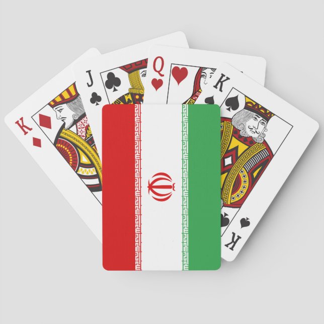 Irans flagga casinokort (Baksidan)