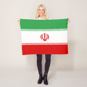 Irans flagga fleecefilt