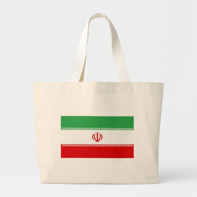 Irans flagga jumbo tygkasse (Framsidan)