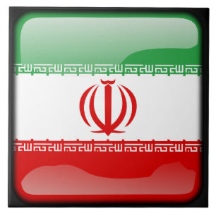 Irans flagga kakelplatta