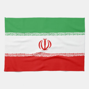 Irans flagga kökshandduk