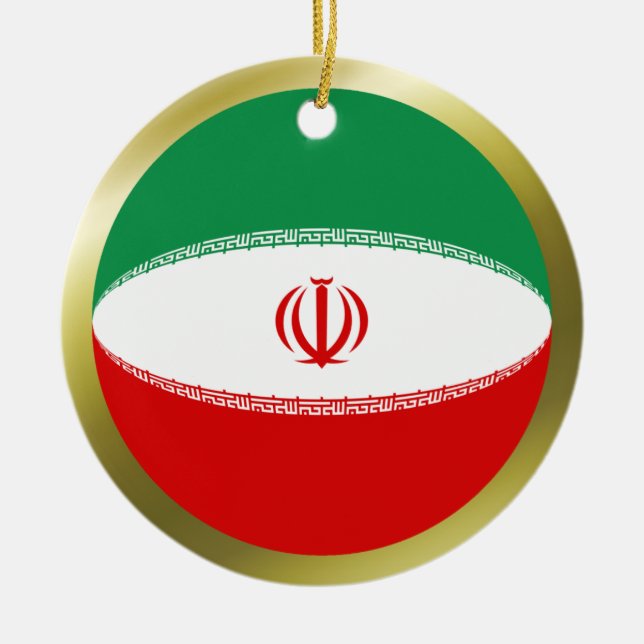 Irans flagga ornament (Framsidan)