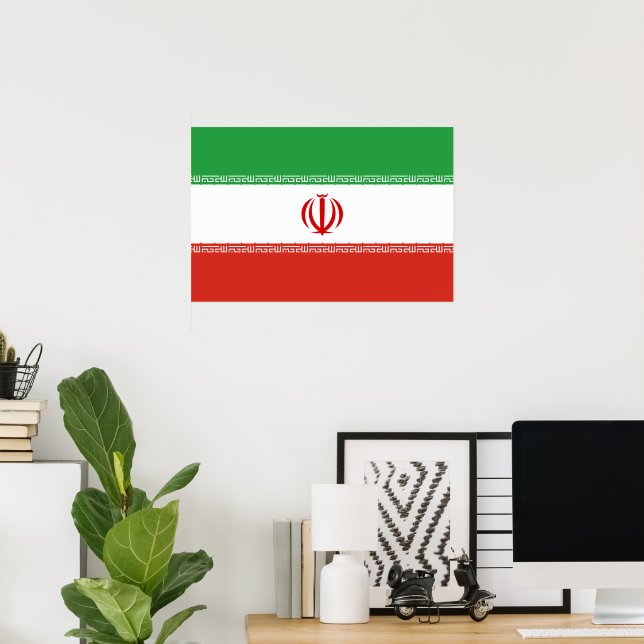Irans flagga poster (Hemmakontoret)