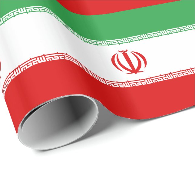 Irans flagga presentpapper (Rullad Hörn)