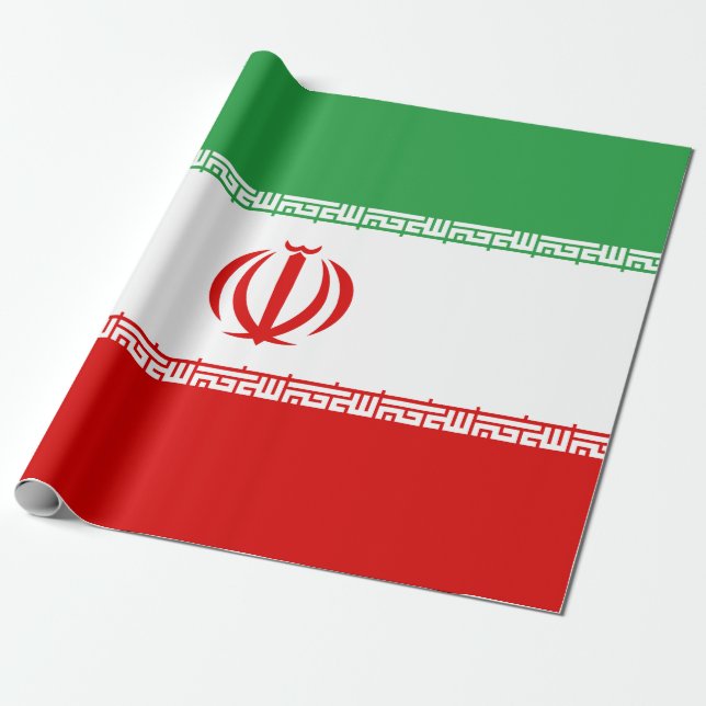 Irans flagga presentpapper (Utrullad)