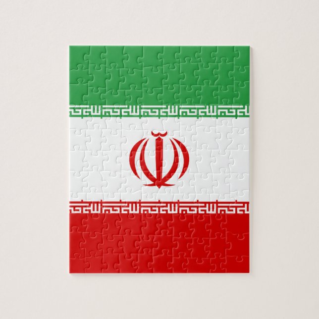Irans flagga pussel (Vertikal)